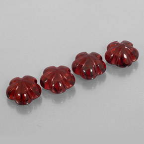 캐럿 천연 딥 레드 알만딘 가넷 보석, 투명한, 7.1×7 mm, 투명/반투명