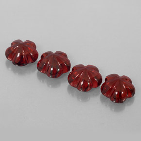 캐럿 천연 딥 레드 알만딘 가넷 보석, 투명한, 7.1×7 mm, 투명/반투명