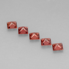 캐럿 천연 빨간색 알만딘 석류석 보석, 정사각형, VVS