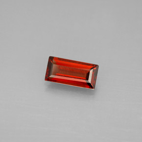 0.91캐럿 천연 레드 알만딘 가넷, 바게트, 7.9×3.9 mm, VVS-VS