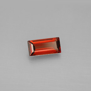 0.91캐럿 천연 레드 알만딘 가넷, 바게트, 7.9×3.9 mm, VVS-VS