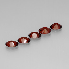 캐럿 천연 딥 레드 알만딘 석류석 보석, 타원형 컷, VVS-VS