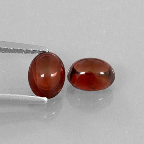캐럿 천연 딥 레드 알만딘 가넷 보석, 투명한, 6.3×4.7 mm, 투명/반투명