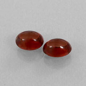 캐럿 천연 딥 레드 알만딘 가넷 보석, 투명한, 6.3×4.7 mm, 투명/반투명