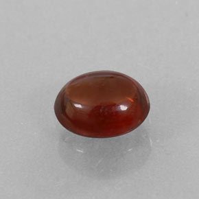 0.92캐럿 천연 딥 레드 알만딘 가넷, 투명한, 6.1×5.1 mm, 투명/반투명