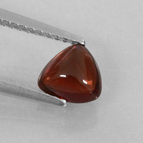1.17캐럿 천연 딥 레드 알만딘 가넷, 투명한, 6.3×6.2 mm, 투명/반투명