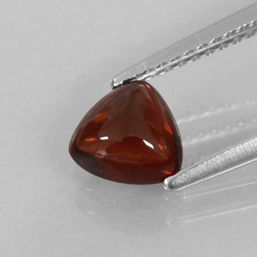 1.17캐럿 천연 딥 레드 알만딘 가넷, 투명한, 6.3×6.2 mm, 투명/반투명
