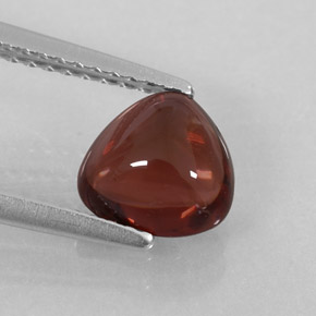 1.47캐럿 천연 딥 레드 알만딘 가넷, 투명한, 7.1×7 mm, 투명/반투명