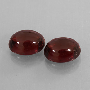 캐럿 천연 딥 레드 알만딘 가넷 보석, 투명한, 8.9×6.9 mm, 투명/반투명