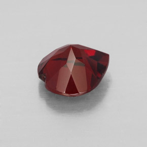 1.48캐럿 천연 딥 레드 알만딘 가넷, 하트 모양, 7.2×7.1 mm, VVS-VS