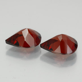 캐럿 천연 딥 레드 알만딘 가넷 보석, 배 모양, 9×7 mm, VS