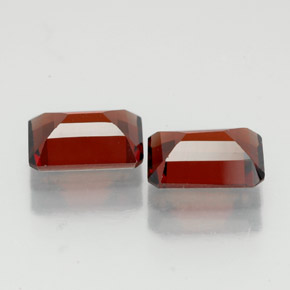 캐럿 천연 딥 레드 알만딘 가넷 보석, 에메랄드 컷, 7.1×5 mm, VS