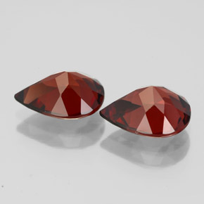 캐럿 천연 딥 레드 알만딘 가넷 보석, 배 모양, 9.1×7.1 mm, VVS-VS