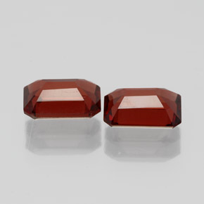 캐럿 천연 딥 레드 알만딘 가넷 보석, 에메랄드 컷, 7×4.9 mm, VVS-VS