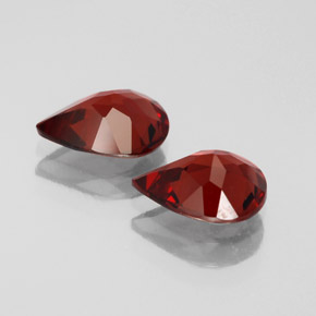 캐럿 천연 딥 레드 알만딘 석류석 보석, 배 모양, VVS-VS
