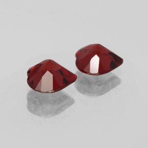 캐럿 천연 딥 레드 알만딘 석류석 보석, 하트 모양, VVS-VS