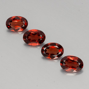 캐럿 천연 딥 레드 알만딘 가넷 보석, 타원형 컷, 7×5 mm, VVS-VS