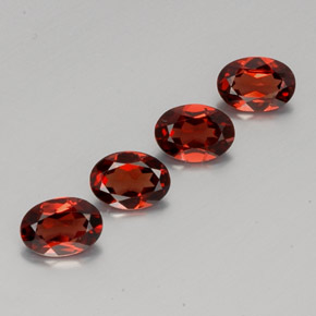캐럿 천연 딥 레드 알만딘 가넷 보석, 타원형 컷, 7×5 mm, VVS-VS
