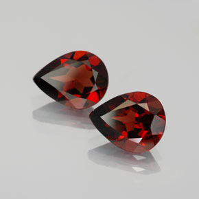 캐럿 천연 딥 레드 알만딘 가넷 보석, 배 모양, 9.2×7 mm, VS