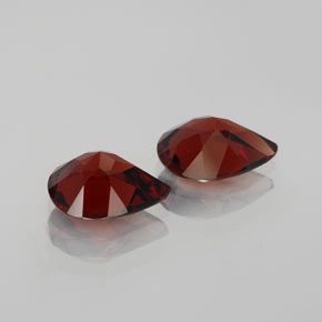 캐럿 천연 딥 레드 알만딘 가넷 보석, 배 모양, 9.2×7 mm, VS