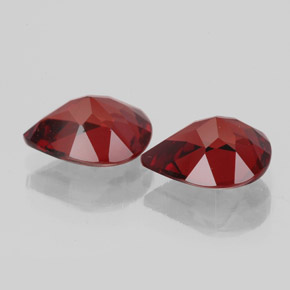 캐럿 천연 딥 레드 알만딘 가넷 보석, 배 모양, 9.1×6.9 mm, VVS-VS