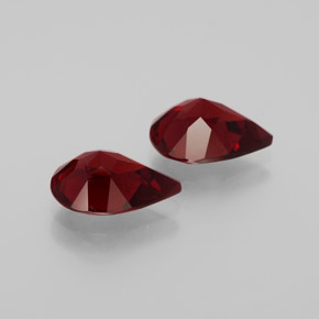 캐럿 천연 딥 레드 알만딘 석류석 보석, 배 모양, VVS