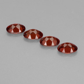 캐럿 천연 딥 레드 알만딘 가넷 보석, 타원형 컷, 7.1×5 mm, VVS