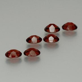 캐럿 천연 딥 레드 알만딘 석류석 보석, 타원형 컷, VS