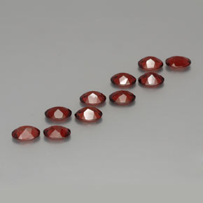 8.49캐럿 천연 레드 알만딘 가넷 보석, 타원형 컷, 7×5 mm, VS