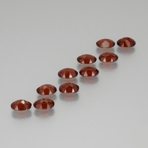 9.47캐럿 천연 레드 알만딘 가넷 보석, 타원형 컷, 7.1×5.1 mm, VS