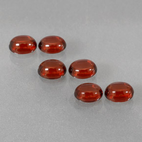 캐럿 천연 레드 알만딘 가넷 보석, 타원형 컷, 5.1×4 mm, 투명한