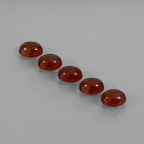 캐럿 천연 빨간색 알만딘 석류석 보석, 타원형 컷, 투명한