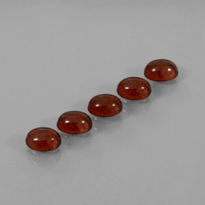 캐럿 천연 빨간색 알만딘 석류석 보석, 타원형 컷, 투명한