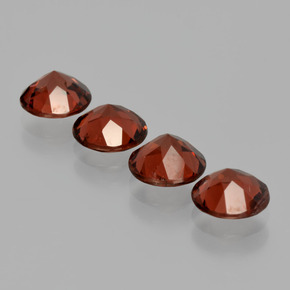캐럿 천연 빨간색 알만딘 석류석 보석, 라운드 컷, VS