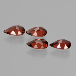 캐럿 천연 레드 알만딘 가넷 보석, 배 모양, 7.7×4.8 mm, VVS-VS