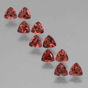 2.83캐럿 천연 레드 알만딘 가넷 보석, 트릴리언, 4.1×4.1 mm, VS