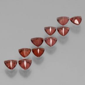 2.83캐럿 천연 레드 알만딘 가넷 보석, 트릴리언, 4.1×4.1 mm, VS