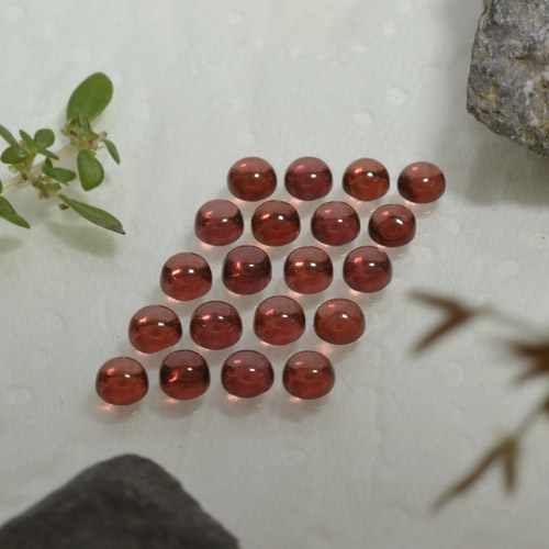 4.32캐럿 천연 와인 레드 알만딘 석류석 보석, 라운드 컷, 투명한