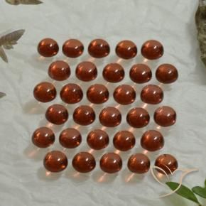 4.98캐럿 천연 딥 로즈 레드 알만딘 석류석 보석, 라운드 컷, 투명한