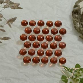 4.98캐럿 천연 딥 로즈 레드 알만딘 석류석 보석, 라운드 컷, 투명한