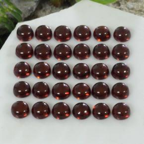 5.97캐럿 천연 상그리아 레드 알만딘 가넷 보석, 라운드 컷, 3.13 mm, 투명한