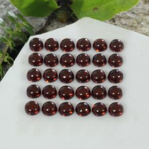 5.97캐럿 천연 상그리아 레드 알만딘 가넷 보석, 라운드 컷, 3.13 mm, 투명한