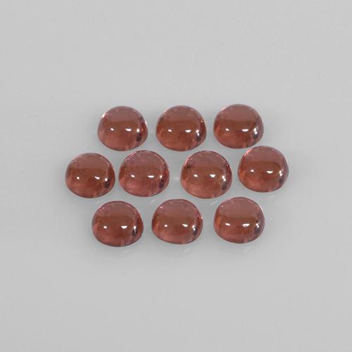 1.85캐럿 천연 딥 와인 레드 알만딘 가넷 보석, 라운드 컷, 3.08 mm, 투명한