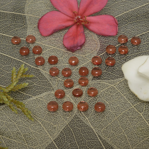 4.27캐럿 천연 미디엄 다크 레드 알만딘 석류석 보석, 라운드 컷, 투명한