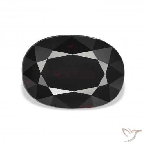 10.22ct 자연스러운 검붉은색 알만딘 석류석, 타원형, VVS-VS