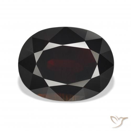 20.68ct 자연스러운 다크 레드 알만딘 석류석, 타원형, VS
