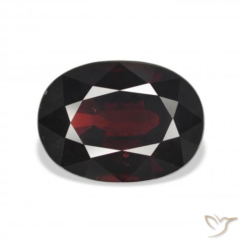 10.54ct 자연스러운 검붉은색 알만딘 석류석, 타원형, VS
