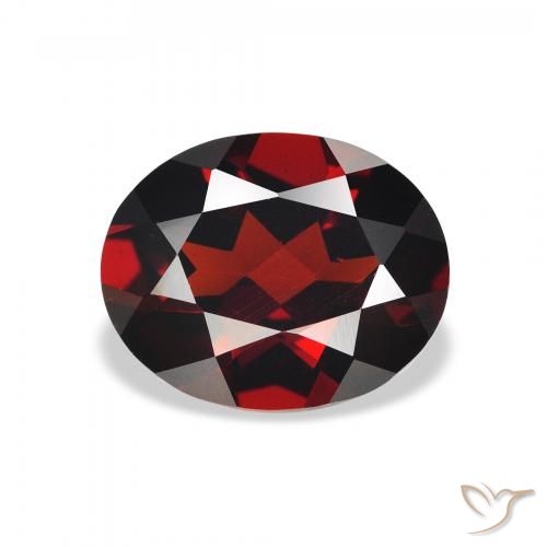 2.83ct 자연스러운 딥 레드 알만딘 석류석, 타원형, VVS-VS