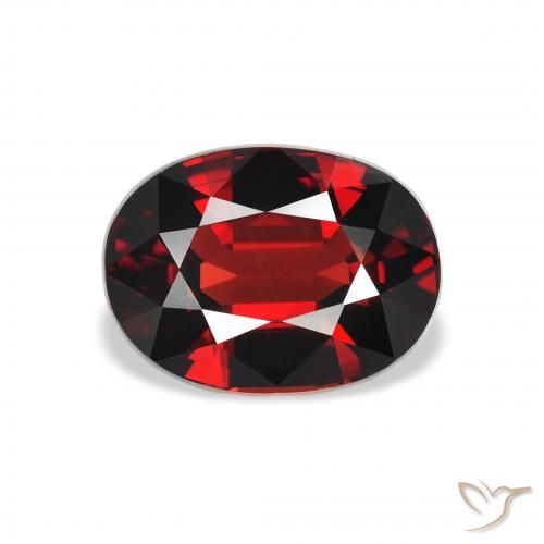 3.56ct 자연스러운 딥 레드 알만딘 석류석, 타원형, VS