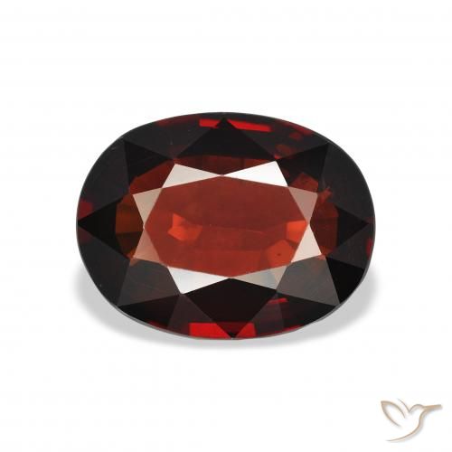 3.63ct 자연스러운 딥 레드 알만딘 석류석, 타원형, VS